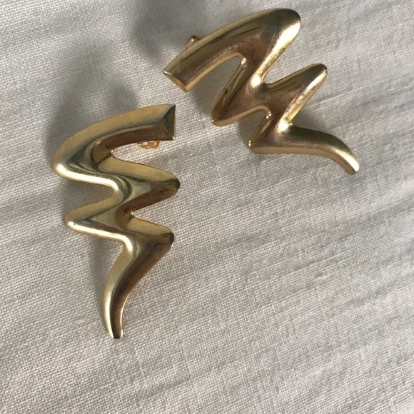 Jewelry - Vintage lightning bolt earrings